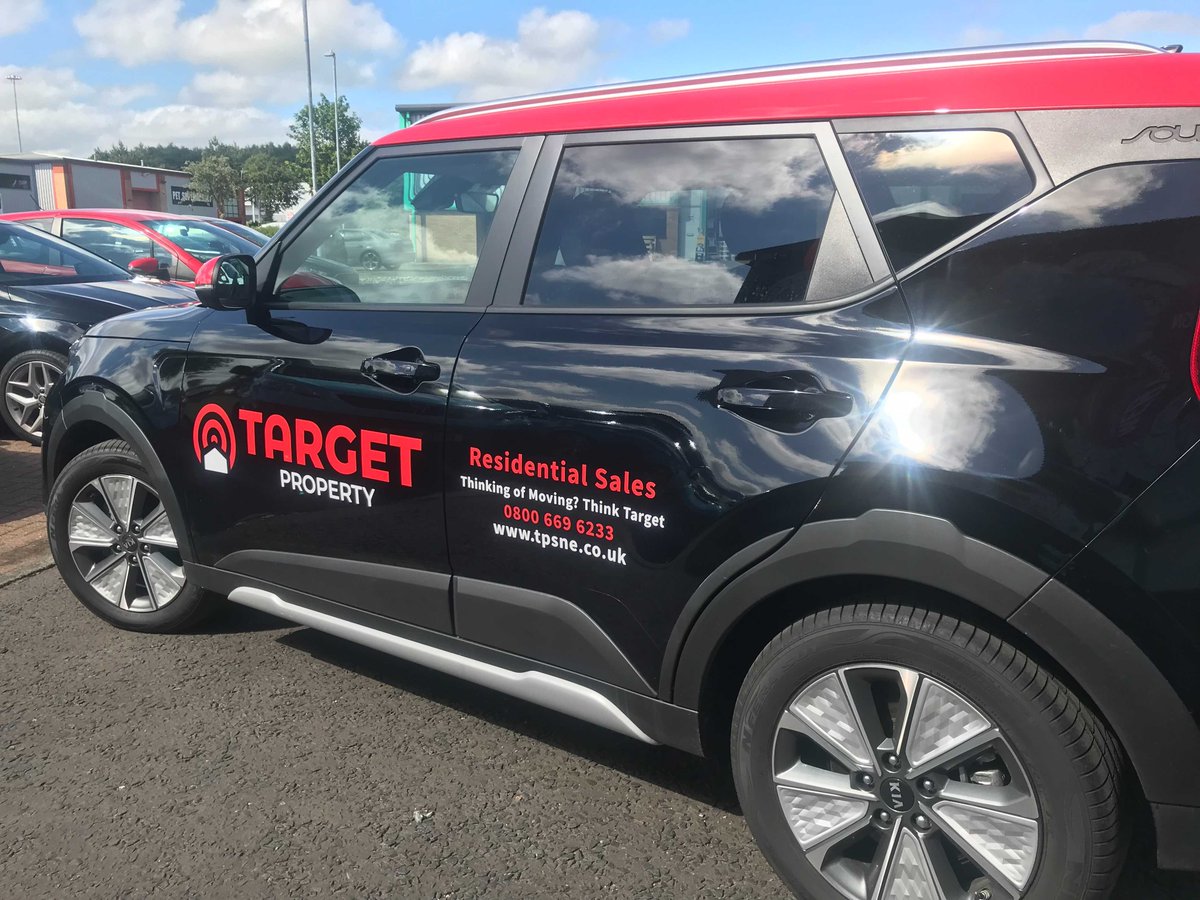 teamvalleyprint's tweet photo. We always enjoy a collaborative project with our sister company @TeamValleySigns. 
When the estate agency, Target Property, approached us with an exciting vehicle graphics project, we were raring to go. 
Vehicle signage is a great way to boost your brand whilst out on the road.🚗 https://t.co/II7YMDtjtr