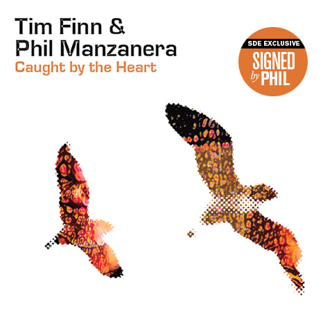 'Caught by the Heart' is a wonderful new collaborative studio album from <a href="/timfinnmusic/">Tim Finn</a> and <a href="/philmanzanera/">Phil Manzanera</a>. It will be released on CD next month and <a href="/thesdeshop/">theSDEshop</a> exclusively has a limited number of copies #signed by Phil. More here > bit.ly/3r43rbc