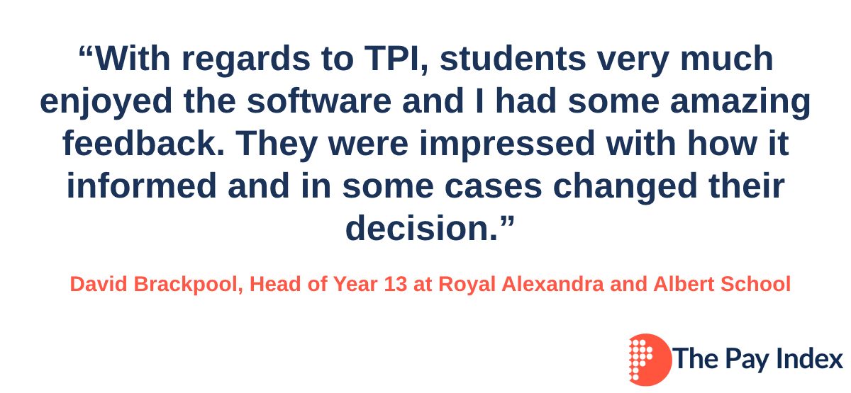 ThePayIndex's tweet photo. It's more important than ever before to provide young people with powerful decision-making tools for their future. And time is running out on our 50% off sale on school &amp; college licences.

Just quote TPISUMMER50 when you enquire! -> https://t.co/TzcBlJtGcV

#schools #teachers https://t.co/LzQ9xSCJcj