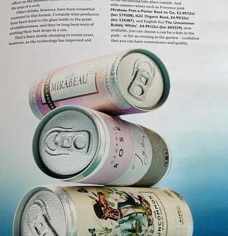 Barlowandcouk's tweet image. Perfectly chilled for Summer - our #designpackaging for the ever innovative #IGO #organic rosé @Pol_Roger @artadi_es in @waitrose drinks mag!