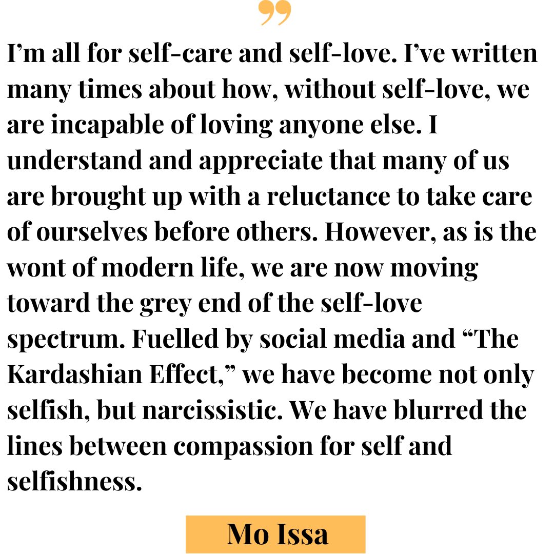 moissawrites's tweet photo. BLOG EXCERPT
“When we really love ourselves, we know that we are no more important than others.”
#blogexcerpt #moissawrites #writer #others #selflove #acceptance #writing #writerscommunity #bloggers #blogger #bloggerstyle #bloggingcommunity #blogging #readers #reading https://t.co/gQhTwovBX7