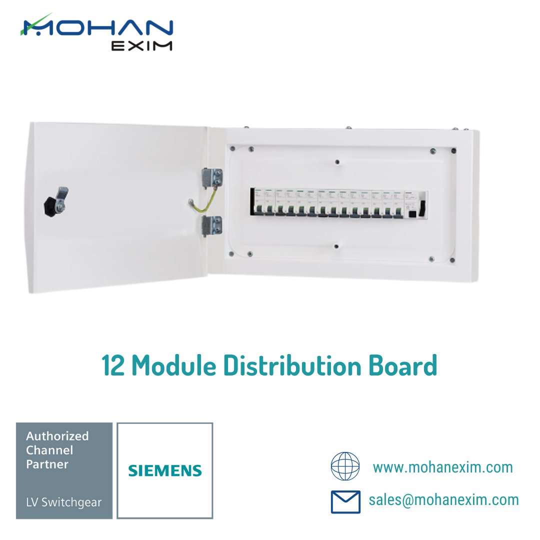 Get this compact and elegant design distribution board at Mohan Exim.
.
.

#mohanexim #electrical #siemens #distributionboard #electricalproducts #b2bmarketing