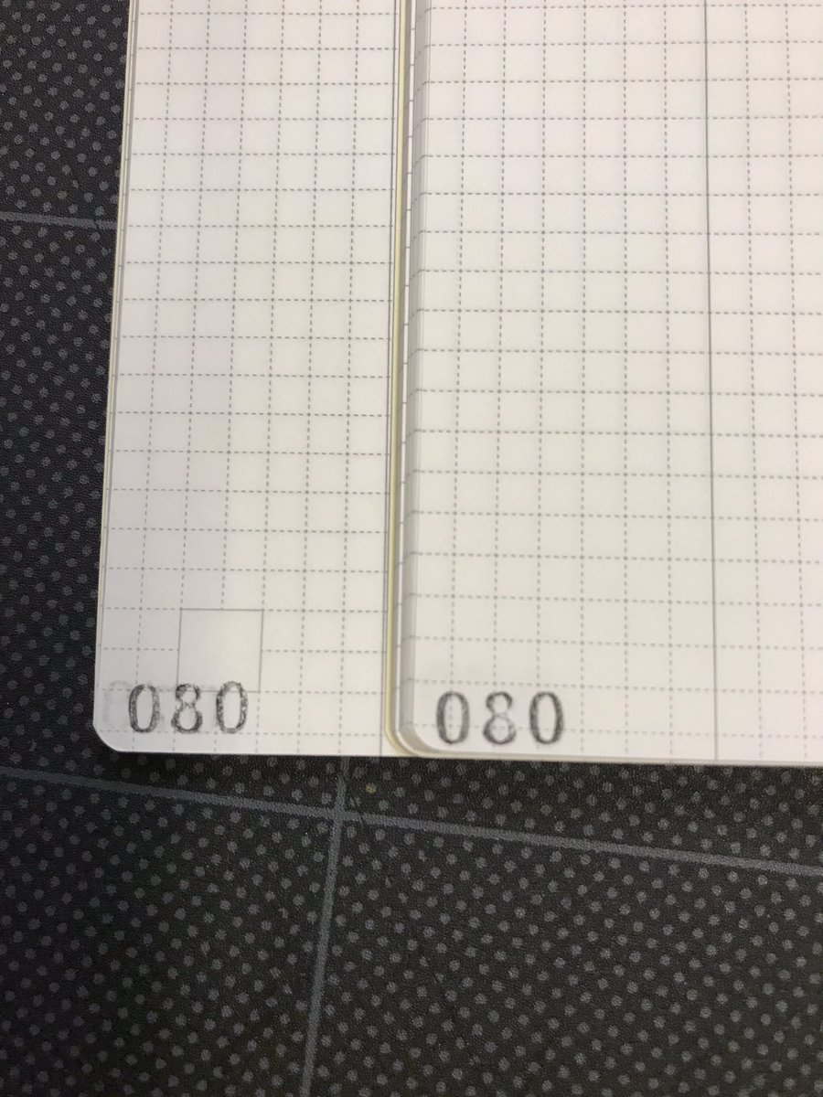 asahinaitsuku's tweet photo. #KOKUYO
#ジブン手帳
#IDEA
#THINPAPER
KOKUYOオリジナルの
THIN PAPERですが、
初期のニ-JCA2(角マス有)は
トモエリバー52gのような薄さ透け具合手触りで
現行ニ-JCA3N(角マス無)は
トモエリバー60gくらいの厚さですが手触りはPERPANEPさらさらと似てる☻✨
「どっちも好きー☻✨」
な紙スキー https://t.co/g5iZ7yjvr3
