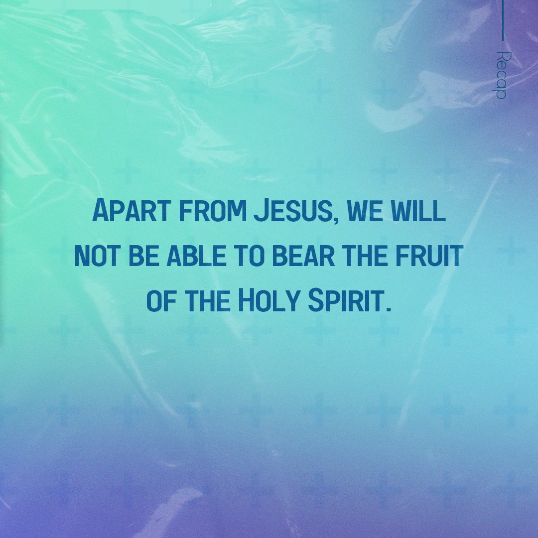ENCDumaguete's tweet photo. Jesus is the true vine. Apart from Him, we will not be able to bear the fruit of the Holy Spirit. https://t.co/a1ilYeWXQR