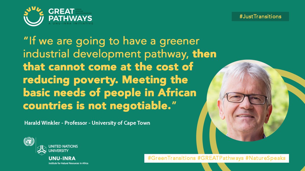 UNUINRA's tweet photo. 🌿'Green’ must not be the enemy of ‘justice’. 🌍
Join UNU-INRA’s upcoming webinar on #JustTransitions to hear the debate.
More info here: https://t.co/67zYBjHpQA
Register here: https://t.co/GT9zDmFS9Q
#GreenTransitions #GREATPathways #NatureSpeaks https://t.co/tKg6UTDHJD