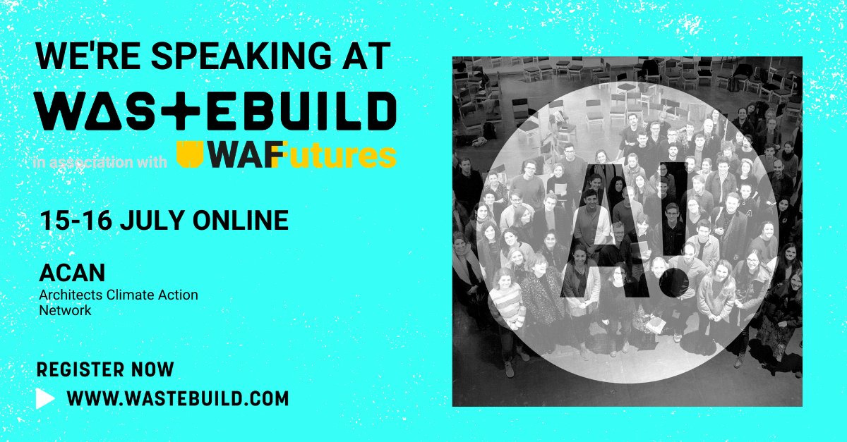ACAN is excited to be speaking at #wastebuild EVERYWHERE, ONLINE, 15-16 July 2021. Learn more about what’s happening in the circular economy for the built environment @wastebuild wastebuild.com