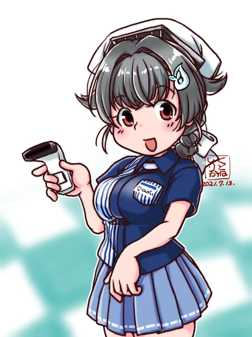 【艦これ】
これは強めの妄想制服迅鯨さん。 