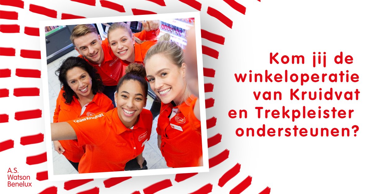 Kom jij de winkeloperatie van Kruidvat en Trekpleister ondersteunen? Op de afdeling Sales Operations Excellence zijn wij op zoek naar een Medewerker Operational Support. Solliciteer direct: bit.ly/3ARt6s9 en be part of MORE!
#aswatson #bepartofmore #werkenbijaswatson