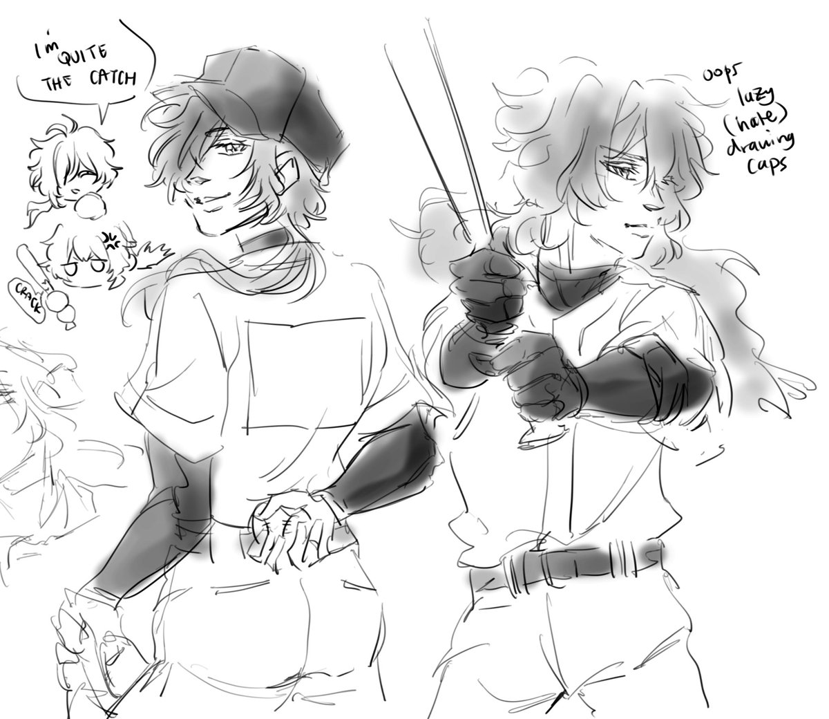 inevitably I doodle kaeluc baseball au 