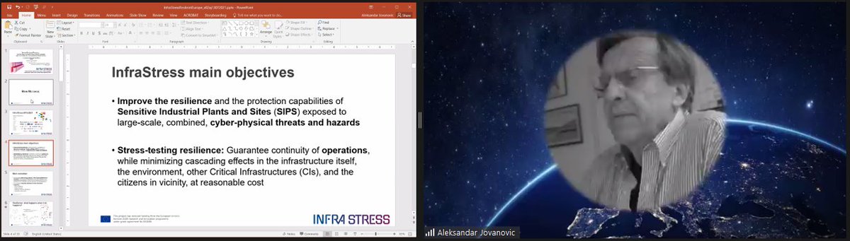 "Having a joint activities &amp; arrived to joint deliverable for cross project #collaboration"

#SasaJovanovic from Steinbeis Advanced Risk Technologies represents <a href="/InfraStress/">InfraStress</a> &amp; Critical Infrastructure cluster in the #ProjectClustering roundtable at #ConcertationMeeting