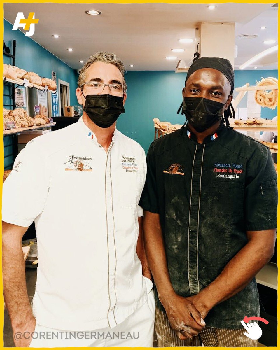 ajplusfrancais's tweet photo. Lamine Diaby, Guinéen de 18 ans, risque d'être expulsé du territoire français, sur demande de la préfecture, malgré l'obtention, avec brio, de son CAP boulangerie. Son employeur, Alexandre Figard, se bat aujourd'hui pour que son apprenti de maintenant 2 ans, sois régularisé. https://t.co/D64or9cAk9