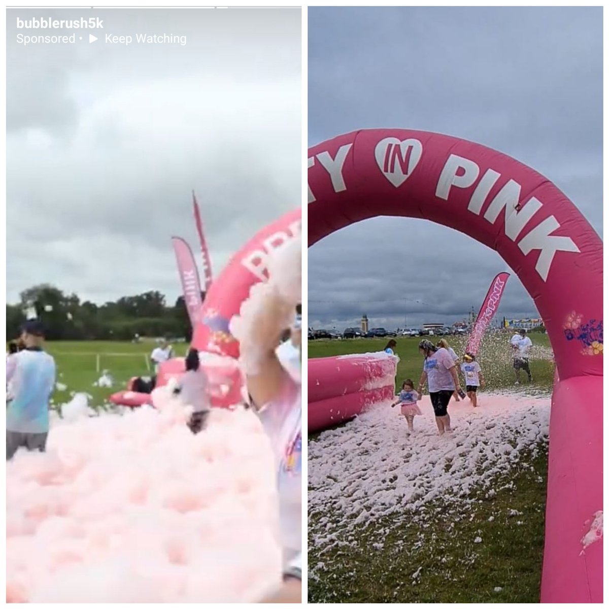 ehobbsy's tweet photo. @bubblerush5k your email address isn't working I'll DM you my complaint- photo on the left of what was advertised l, photo on the right is what we got. Awful event. https://t.co/45NUrp6z1J