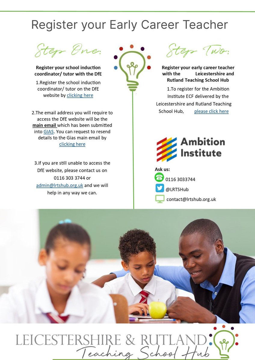 Leicestershire & Rutland Teaching School Hub (@lrtshub) on Twitter photo 3 more get ups for #Rutland we are with you till the end, get in touch if you have any questions about registering for ECF before the summer!
<a href="/RutlandTSA/">Rutland Teaching Alliance</a> <a href="/Ambition_Inst/">Ambition Institute</a> 3 more get ups for #Rutland we are with you till the end, get in touch if you have any questions about registering for ECF before the summer!
<a href="/RutlandTSA/">Rutland Teaching Alliance</a> <a href="/Ambition_Inst/">Ambition Institute</a>