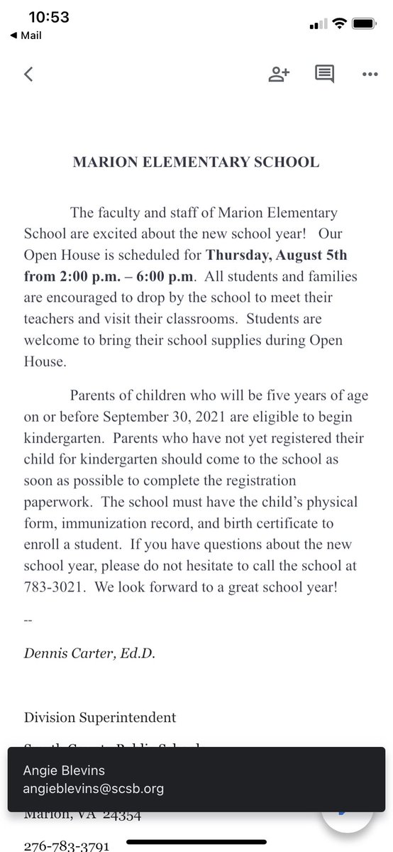 MESUpdates's tweet photo. Open House and kindergarten registration https://t.co/YSD3k27MUj