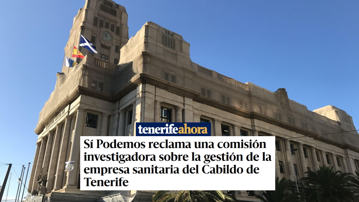 si_podemos_can's tweet photo. 📰Reclamamos una comisión investigadora sobre la gestión de #IMETISA, con representación de todos los grupos políticos, para indagar en los hechos que dieron lugar al cese de José Ramón Martín Folguera. 

"Se deben esclarecer muchas cuestiones".👇👇
https://t.co/uMWQOOnGee https://t.co/Pp4NGkxfdl