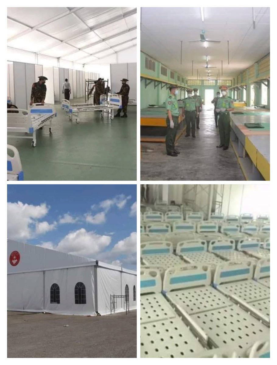 Hane Latt_29 (@mannymontana29) on Twitter photo <a href="/MarkFarmaner/">Mark Farmaner</a> Military took everything used in covid from the General Hospitals to their military hospitals and compounds.
Refusing to give medical cares for covid but only their Military staffs and the worst thing about it is shutting down the oxygen refilling factories and serivces for ppl. <a href="/MarkFarmaner/">Mark Farmaner</a> Military took everything used in covid from the General Hospitals to their military hospitals and compounds.
Refusing to give medical cares for covid but only their Military staffs and the worst thing about it is shutting down the oxygen refilling factories and serivces for ppl.