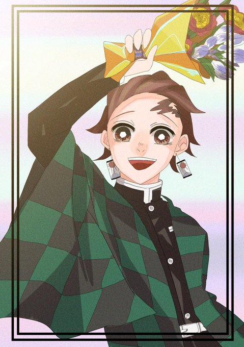 メラミン🕊さんがTwitterに投稿した竈門炭治郎(鬼滅の刃)のイラスト。