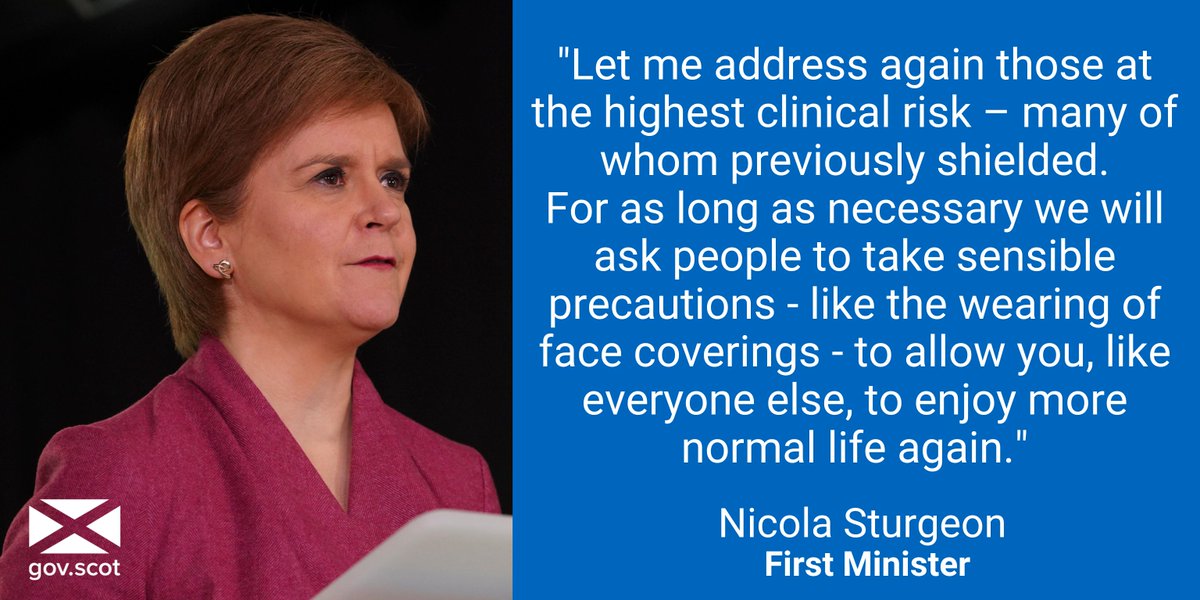 Scot Gov Health (@scotgovhealth) on Twitter photo The First Minister has updated <a href="/ScotParl/">Scottish Parliament</a> on a cautious approach to the lifting of some restrictions next week.
Read <a href="/ScotGovFM/">First Minister</a>'s statement ➡️bit.ly/3B16WU6 The First Minister has updated <a href="/ScotParl/">Scottish Parliament</a> on a cautious approach to the lifting of some restrictions next week.
Read <a href="/ScotGovFM/">First Minister</a>'s statement ➡️bit.ly/3B16WU6