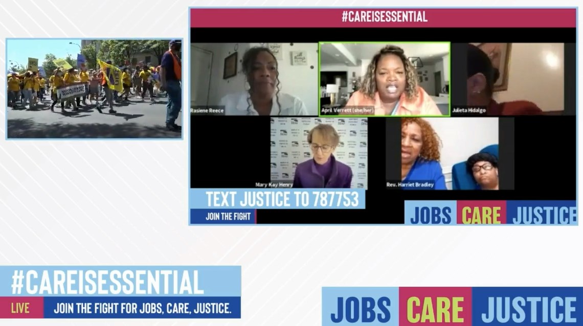 Tune in now!

#CareIsEssential #CareCantWait #FightFor15