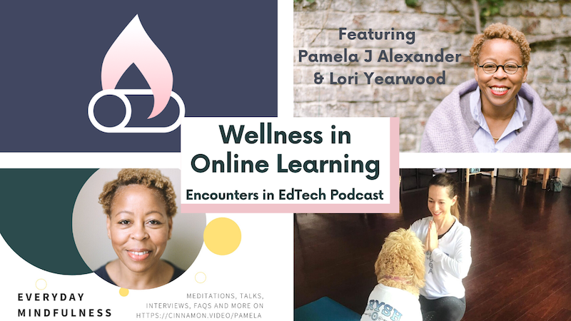 EricaHargreave's tweet photo. Key to #creativity & #productivity is working & learning in a healthy way with #mindfulness breaks. Pamela Alexander & Lori Yearwood speak to that, sharing some everyday #wellness breaks on the #EncountersInEdTech #Podcast on #Fireside. https://t.co/cyVpgZZl25 via @CinnamonVideo https://t.co/vEFa2XKMJO