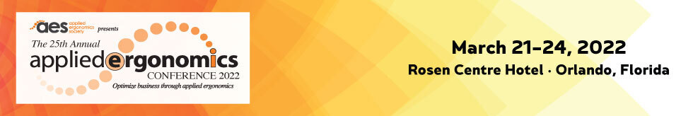 Kinetica Labs, Inc. (@kineticalabs) on Twitter photo Don't miss the August 18, 2021 deadline for abstracts for 2022 <a href="/AES_IISE/">Applied Ergonomics Society</a> Conference.
ow.ly/HLGL50FgO5M
#workersafety #ergotech #workerscompensation Don't miss the August 18, 2021 deadline for abstracts for 2022 <a href="/AES_IISE/">Applied Ergonomics Society</a> Conference.
ow.ly/HLGL50FgO5M
#workersafety #ergotech #workerscompensation