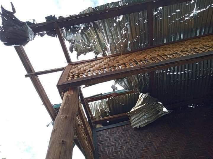 Junta Terrorists stormed ThanPout village in #Mingin Tsp, #Sagaing tonight (July13) and fired indiscriminate shells — KILLING a civilian named U Myint Swe and DAMAGING the civilian homes. 

#WhatsHappeningInMyanmar 
#July13Coup