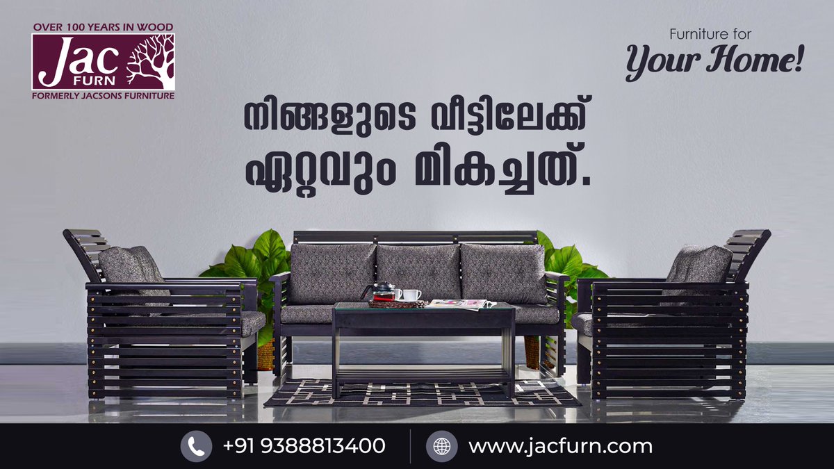 JacFurn's tweet photo. Furniture plays an important role in the interior of your home! Getting the right furniture can give you the right look and comfort. 

Choose furniture from JacFurn, Visit our Trivandrum - 9388313410, Kochi - 93888 13400 and Chennai - 9382151090 showrooms to explore more https://t.co/nc7A4V2LNe