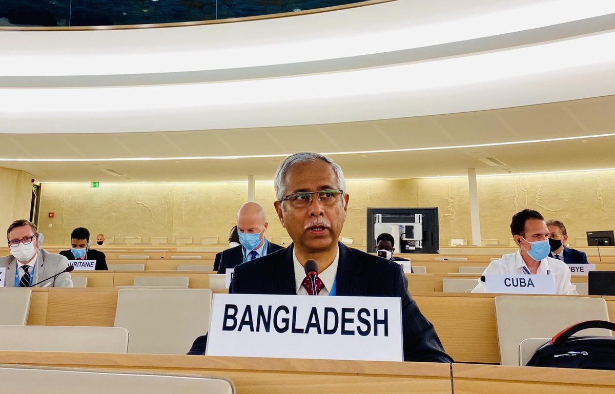 Initiated by Permanent Mission of Bangladesh to UN in Geneva and tabled by <a href="/OIC_OCI/">OIC</a> a resolution on  #Rohingyas was adopted  at <a href="/UN_HRC/">UN Human Rights Council</a> calling for the solution to the crisis. It´s the first ever resolution on Rohingyas in UN by consensus since the crisis evolved in 2017.