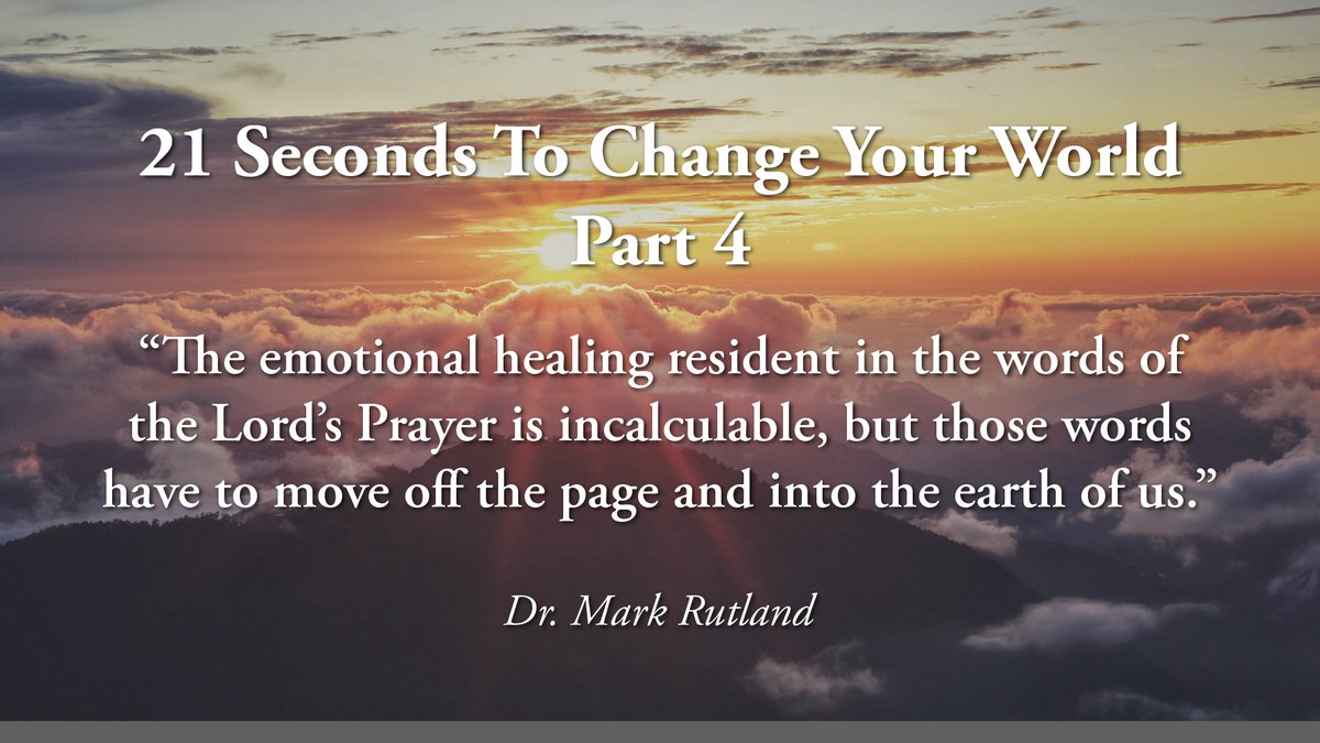 Today, on #TheLeadersNotebook, we’re in the middle of this series based on my book, #21SecondsToChangeYourWorld, which I’ve been delighted to talk about two of my closest friends, The Lord’s Prayer &amp; Psalm 23. I hope this series will be a blessing to you.

apple.co/2Yxtvyl