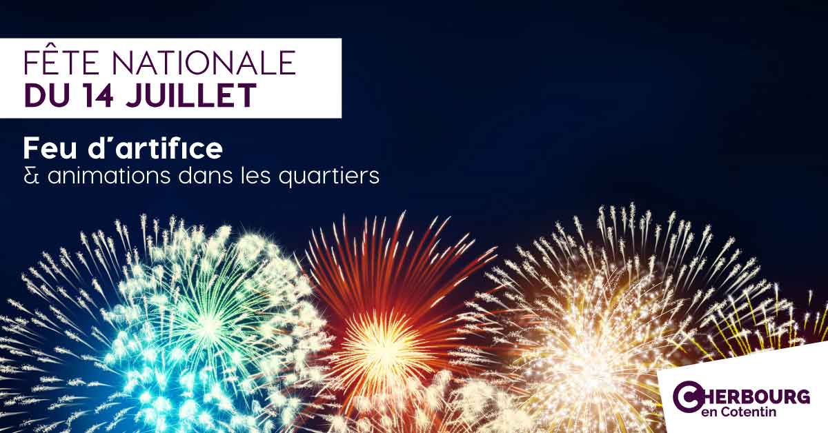 ⚠ Feu d’artifice du 14 juillet sur la plage verte : pour garantir la sécurité et l’accès de tous à cette manifestation, 😷 le port du masque et le respect des gestes barrières seront obligatoires.