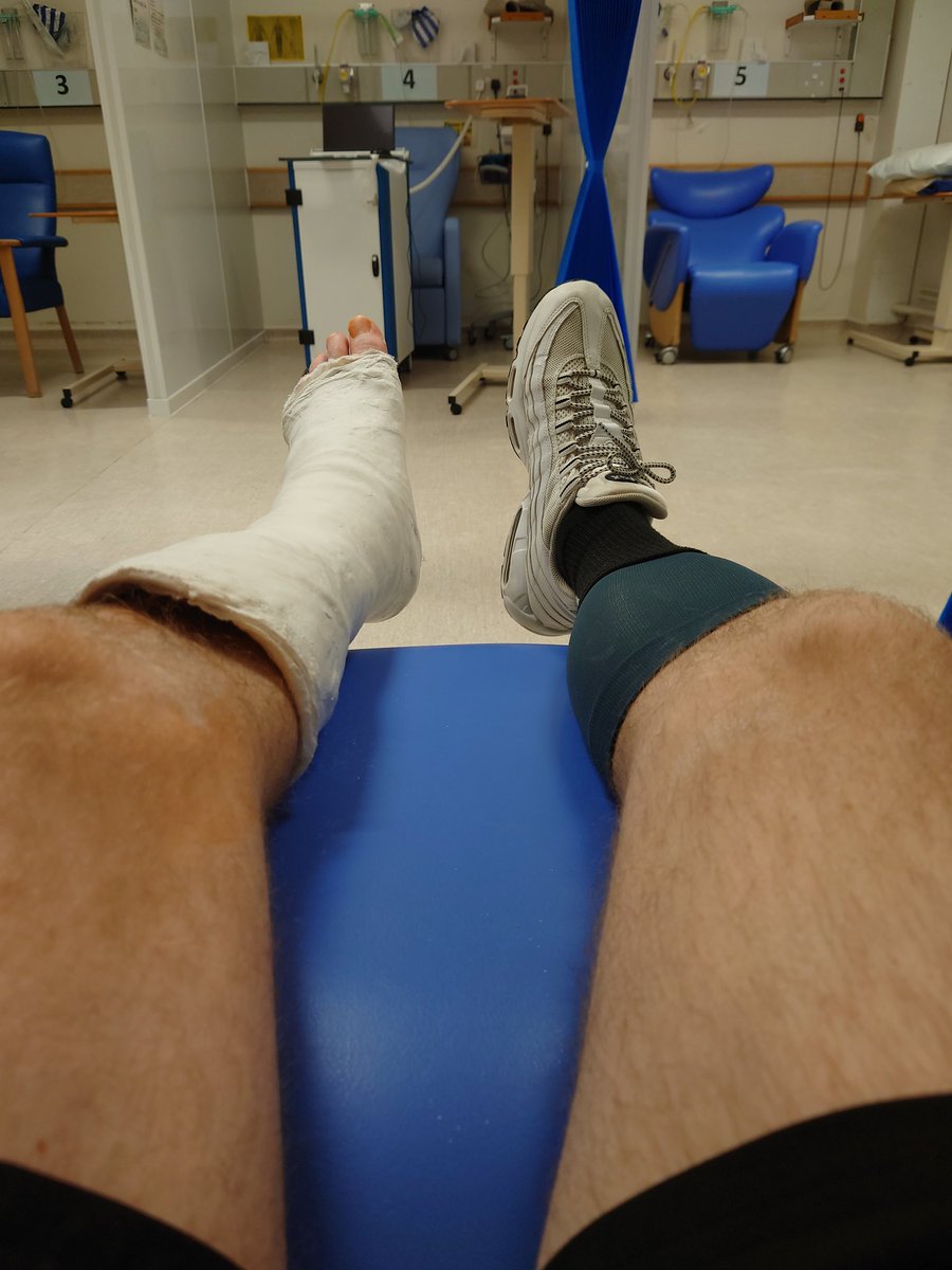 Been at North Manchester Hospital today for surgery to repair my ruptured achilles tendon. Must say that all <a href="/MFTnhs/">MFT NHS</a> have been superb all day...friendly, caring and even supplied me with milk and bourbon biscuits post op. Can't ask for much more. Thank you 👍🏻
