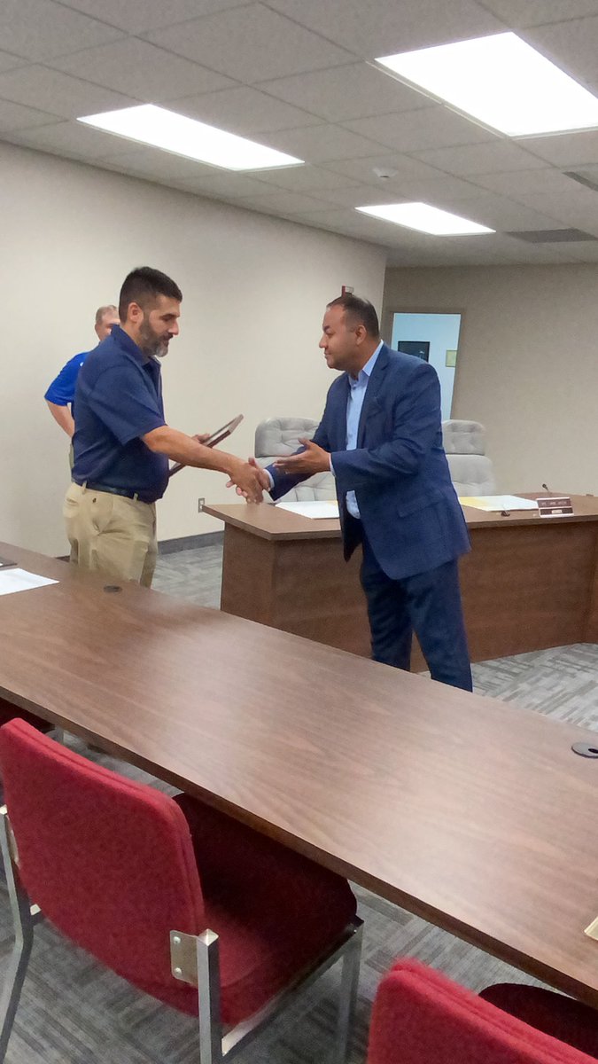 OfficeStoh's tweet photo. State Representative House District 12, Mike Andrade, recognizes HHS principal John Zack, Region 1 Principal of the Year. https://t.co/GFRWhFzRor