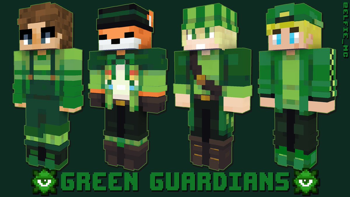 elfie_mc's tweet photo. Green Guardians MCC15 skins!! RT so they can see this <3

(downloads in thread)

#MCChampionship #mccfanart #mcc15 #greenguardians #mcytfanart #connoreatspantsfanart #fundyfanart #philzafanart #tommyinnitfanart #tommyfannart https://t.co/zbuF234WmZ