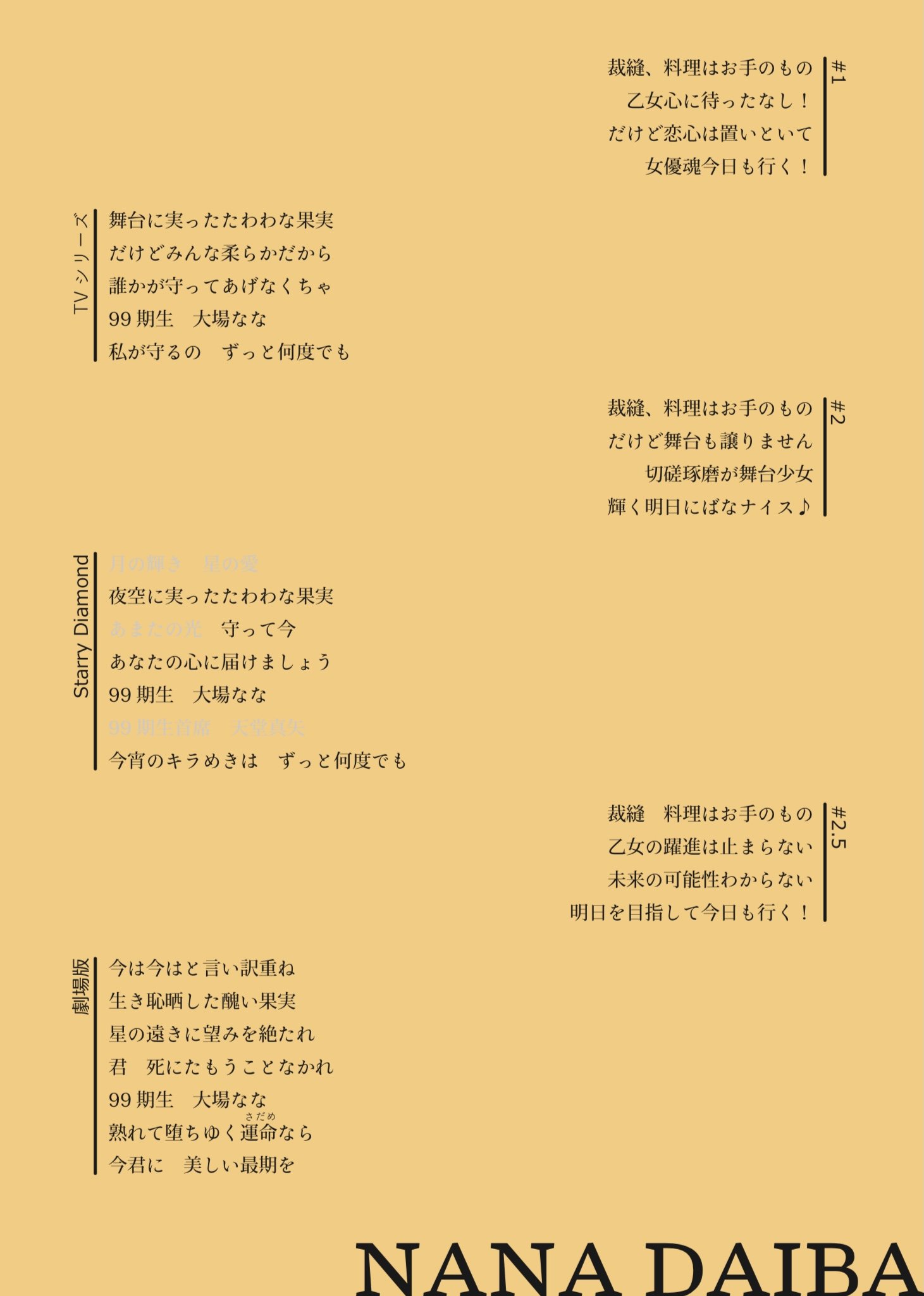 さぼてんぐ 2 3 劇場版スタァライトネタバレ T Co Fmkfdkmaml Twitter