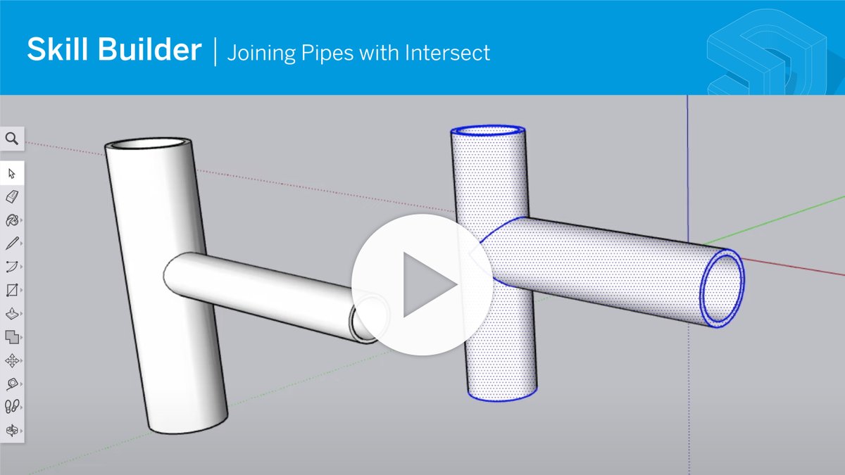 SketchUp on Twitter "How do I merge two tubes together? We got you! In