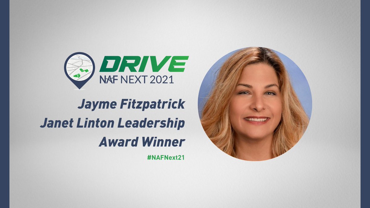 Meet Jayme Fitzpatrick, #NAFNext21 Janet Linton Leadership Award winner &amp; Manager of Career &amp; Technical Education, Curriculum, Instruction, and Assessment in <a href="/DVUSD/">Deer Valley Unified School District</a>, Phoenix, AZ! Congratulations, Jayme! #BeFutureReady