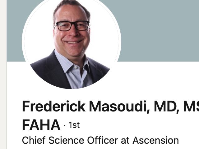Harlan Krumholz (@hmkyale) on Twitter photo Congrats to my good friend <a href="/Dr_BowTie65/">Dr Fred</a> who has now started as the inaugural Chief Science Officer <a href="/Ascensionorg/">Ascension</a>; he will help them achieve their mission: 'to advocate for a more just and compassionate society in words and actions.’ Good luck Fred; great choice Ascension. Congrats to my good friend <a href="/Dr_BowTie65/">Dr Fred</a> who has now started as the inaugural Chief Science Officer <a href="/Ascensionorg/">Ascension</a>; he will help them achieve their mission: 'to advocate for a more just and compassionate society in words and actions.’ Good luck Fred; great choice Ascension.