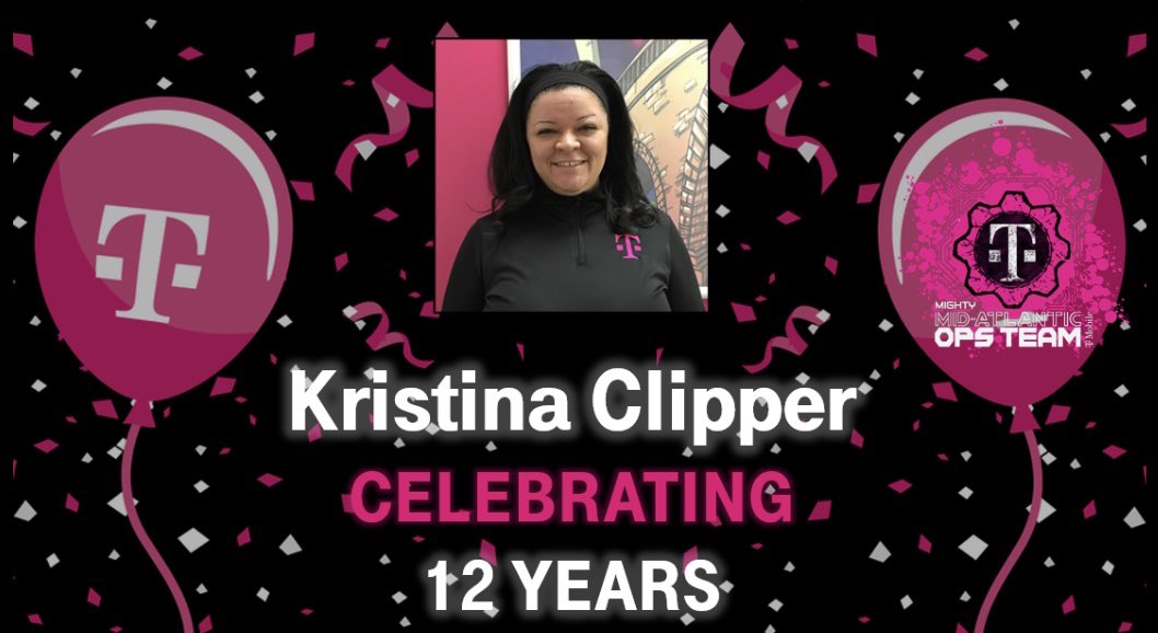 Happy 12 year Magentaversary KC!! She brings so much to the #MMAOPS team EVERYDAY! Thanks for all you do Kristina! <a href="/tglover187/">Terrance Glover</a> <a href="/TracyNolan_/">Tracy E. Nolan</a> <a href="/yes_i_cantu/">Matt Cantu</a> <a href="/NaifAbdullah26/">Naif Abdullah</a> <a href="/kclipp11/">Kristina Clipper</a>