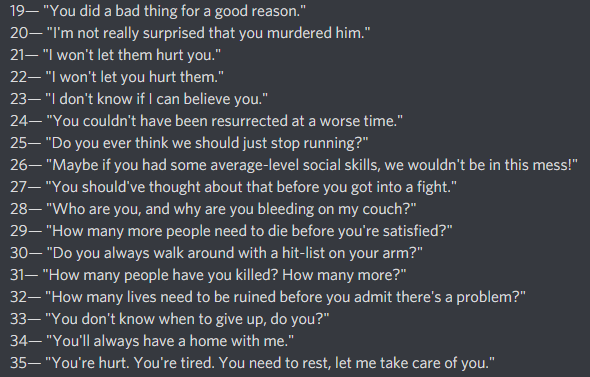 sonofaguild's tweet image. ❗️STARTER CALL❗️ —

[Comment] a number and specify who says the dialogue to who: (Logan to muse, muse to Logan) and I'll tag you in a brief starter with a random plot of my own

[Retweet] after choosing if you want me to DM you so we can plot the dialogue together!