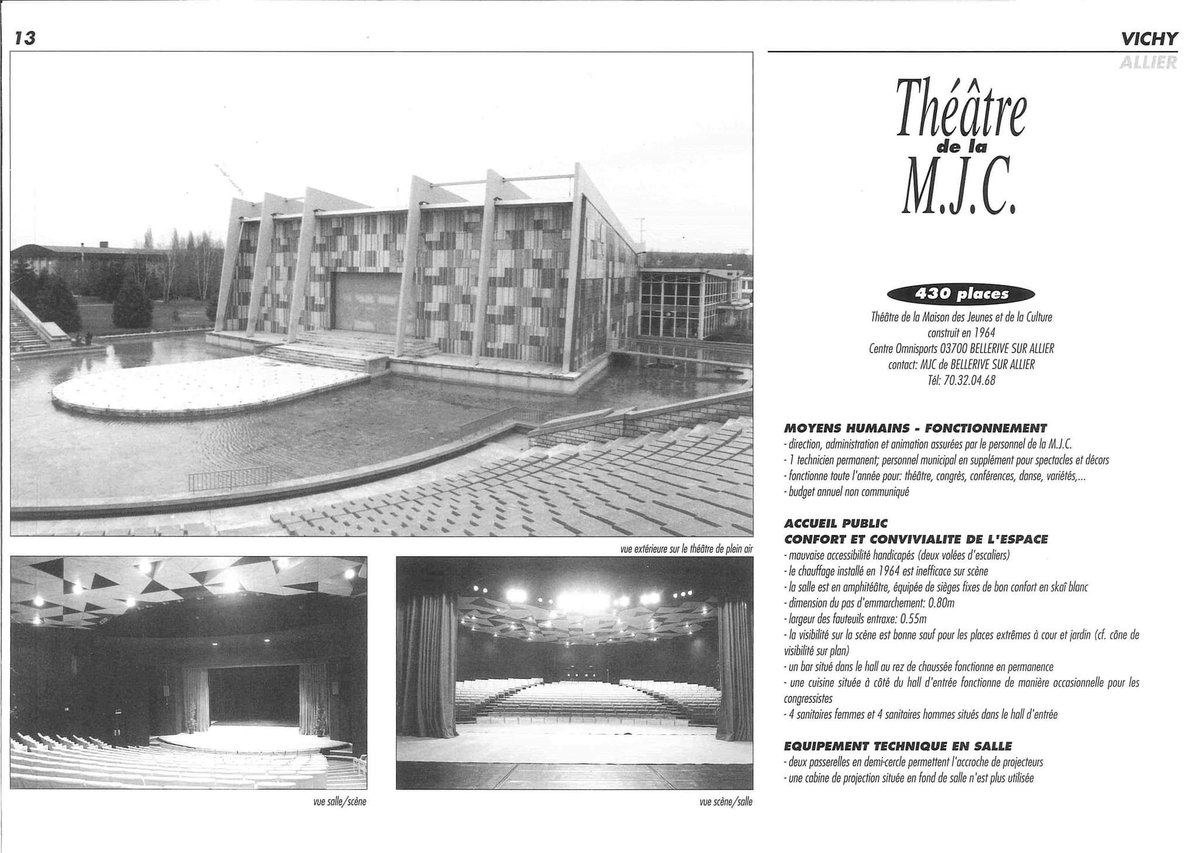 World_isTweetly's tweet photo. Il y a quelques jours, Vichy rouvrait son #ThéâtreDeVerdure, inauguré au début des années 60 lorsque fut construite la Maison des Jeunes et de la Culture. L'occasion pour les #ArchivesMunicipales de nous présenter quelques photos d'époque(s).

➡️ https://t.co/h09VueJRCz https://t.co/luhbHe0tfT