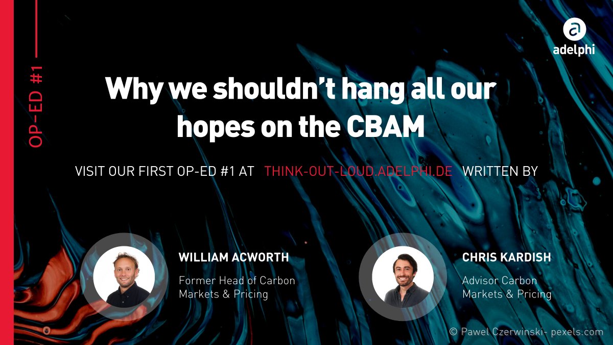 <a href="/CKardish/">Chris Kardish</a> &amp; William Acworth assess the potential of the #CBAM proposed by the <a href="/EU_Commission/">European Commission</a> as part of the #GreenDeal. Read here 👉think-out-loud.adelphi.de