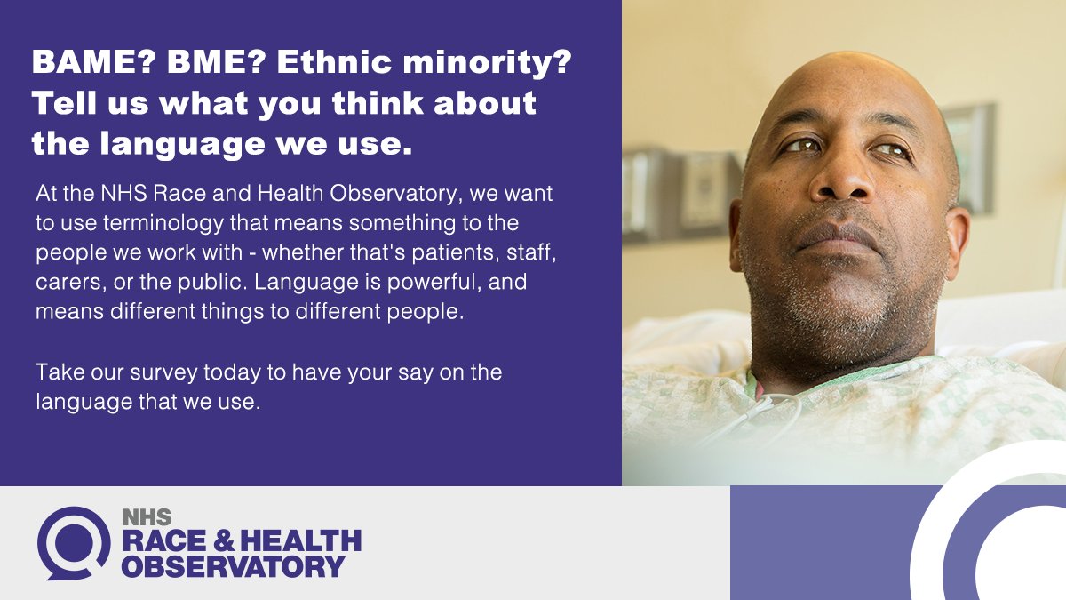 Today we're launching a public survey about the language we use to talk and write about race and ethnicity. Language can mean different things to different people and we want to hear from you about the terms you identify with and prefer. Take part today: 

survey.fra1.qualtrics.com/jfe/form/SV_6W…