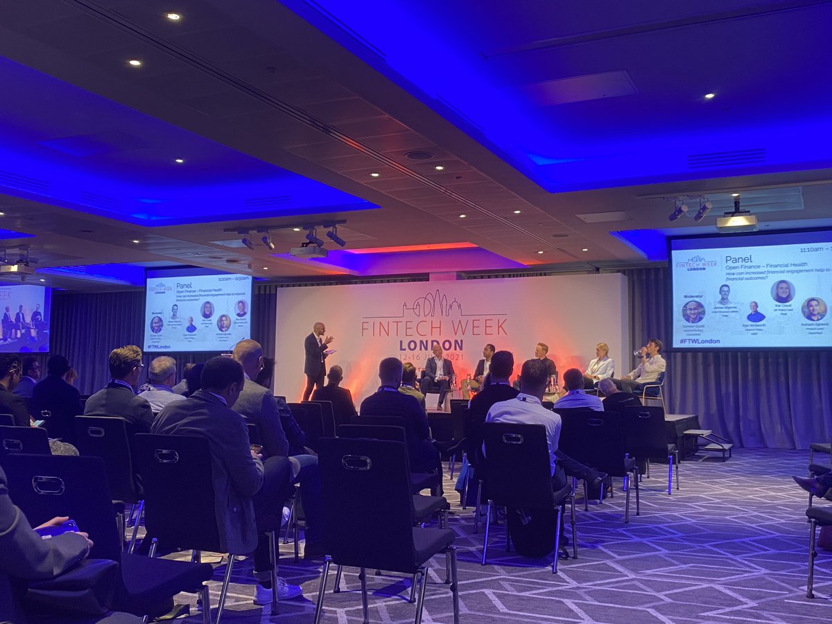 Great panel on financial health🏙

<a href="/CiceroGlobal/">H/Advisors Cicero</a> , <a href="/jamesallgrove/">James Allgrove</a> <a href="/FidelHQ/">Fidel API</a>, Alex Marsh <a href="/Klarna/">Klarna</a> , Kat Cloud <a href="/Plaid/">Plaid</a> &amp; Alan Ainsworth <a href="/UKOpenBanking/">UK Open Banking</a>

‘If we want open finance to roll out, we need to ensure we have a regulatory regime fit for it’ <a href="/SameerG1987/">Sameer Gulati</a>

#FTWLondon