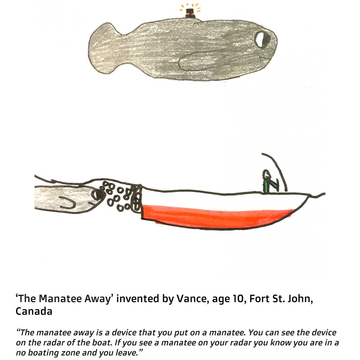 LittleInventors's tweet photo. πDaily Challenge 267!π
Draw an invention that will help feed the manatees.
We are so sad to hear about the number of manatees dying because of the lack of sea grass which they need to eat. Little Inventors, what can you invent?π±β΅οΈπ #timetoinvent
https://t.co/U2pV6H2OQv https://t.co/UQWa2KSYVv