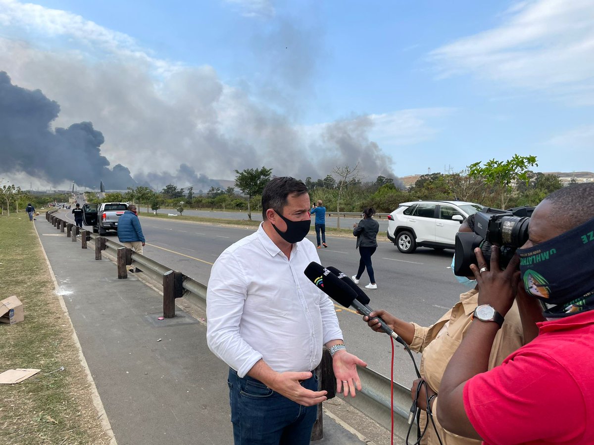 Our_DA's tweet photo. It's time for Duduzile Zuma-Sambudla and many others who have incited violence to be held accountable for the looting and violence we have witnessed over the last few days.

DA Leader @jsteenhuisen confirms that we will now be laying criminal charges - no one is above the law! https://t.co/UV7yKUSSZU