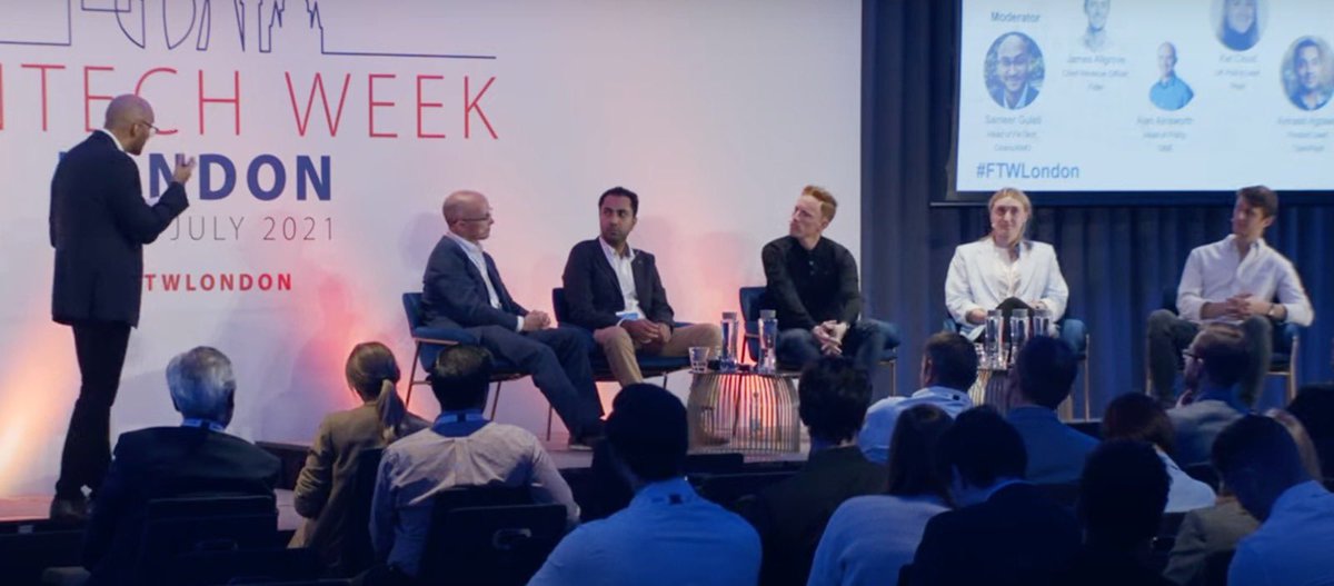 ‘’The big thing is moving from a siloed view of financial services, to a wider holistic view of what it means to be financially resilient” <a href="/SameerG1987/">Sameer Gulati</a> <a href="/jamesallgrove/">James Allgrove</a> <a href="/AinsworthAlan/">Alan Ainsworth</a> Avinash Agrawal, Alex Marsh &amp; Kat Cloud on #openfinance 📈
#FTWLondon
