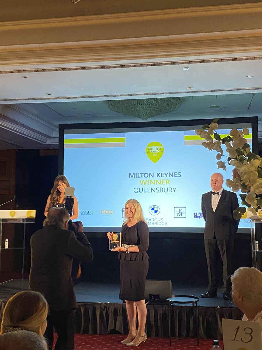 eventsandprmk's tweet photo. The winner of the #MiltonKeynes Town and Counties #Business Champions Award is @Queensburycons
 
#businessawards #supportlocal #shoplocal #tcbc https://t.co/1jEkX7IVX6