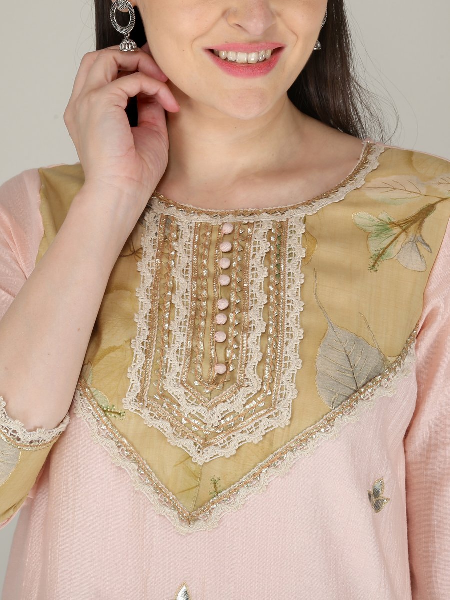 Shop Now NS DESIGN Peach Colour Straight Suit Set, designed with traditional Gota Patti, Charkhi gota, Cotton quilted lace embedded in resham work <a href="/AbuChandranshu/">Abu chandranshu</a> <a href="/NSaina/">Saina Nehwal</a> <a href="/iamnainajaiswal/">Dr. Naina Jaiswal🇮🇳</a> <a href="/NSaina_FansClub/">Saina Nehwal Fans Club</a> #nsdesign #nehwalsisters #nehwalsistersdesign