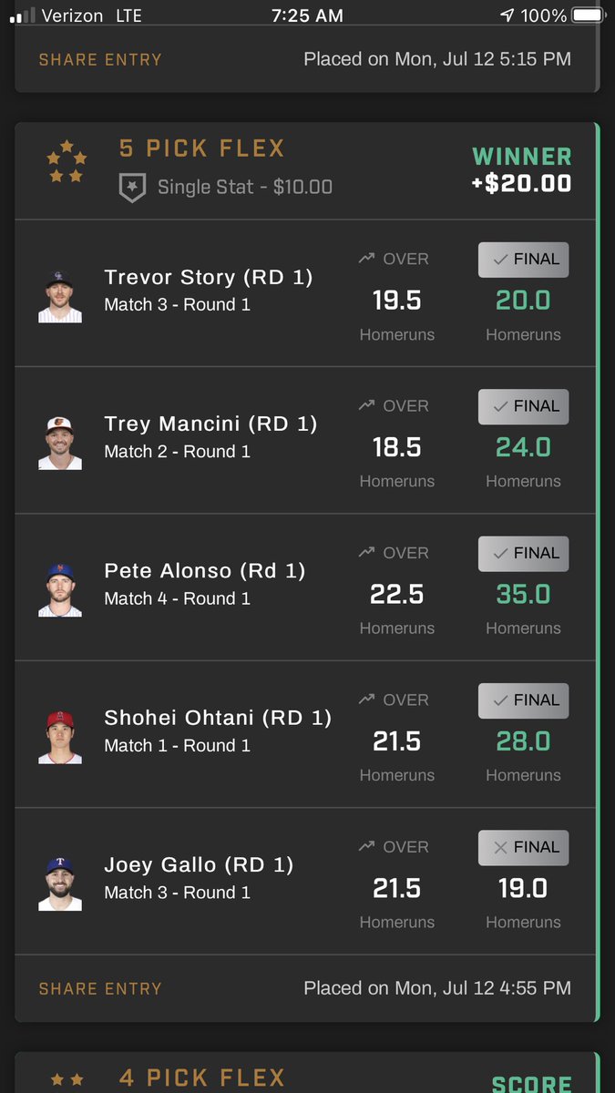 DavidWEversole's tweet photo. Good morning to everyone except Joey Gallo. #HRDerby #OnlyatPrizePicks https://t.co/67meZbytZJ