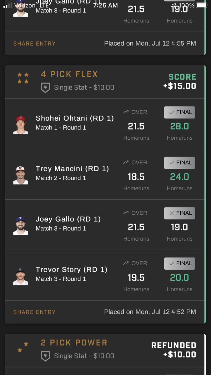 DavidWEversole's tweet photo. Good morning to everyone except Joey Gallo. #HRDerby #OnlyatPrizePicks https://t.co/67meZbytZJ